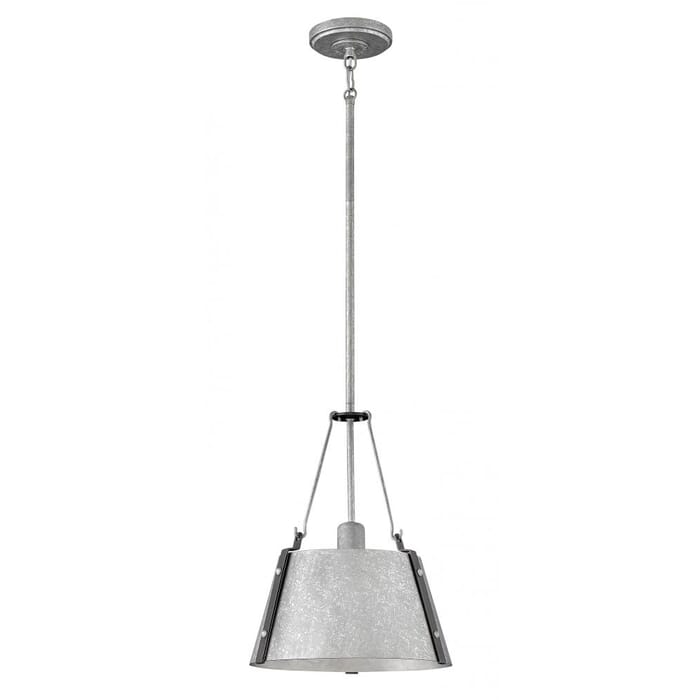 Hinkley Cartwright 1-Light Pendant in Galvanized Hinkley Cartwright 1-Light Pendant in Galvanized
