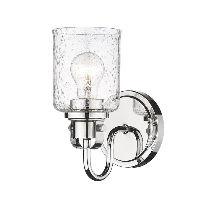 Z-Lite Kinsley 1-Light Wall Sconce In Chrome Z-Lite Kinsley 1-Light Wall Sconce In Chrome