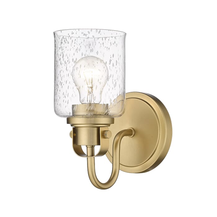 Z-Lite Kinsley 1-Light Wall Sconce In Heirloom Gold Z-Lite Kinsley 1-Light Wall Sconce In Heirloom Gold