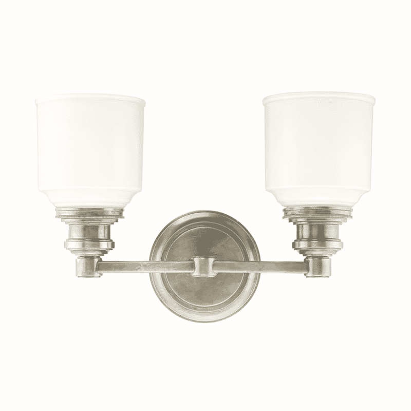 Windham 2-Light 14" Bathroom Vanity Light in Satin Nickel