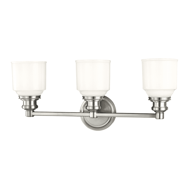 Windham 3-Light 23" Bathroom Vanity Light in Polished Nickel