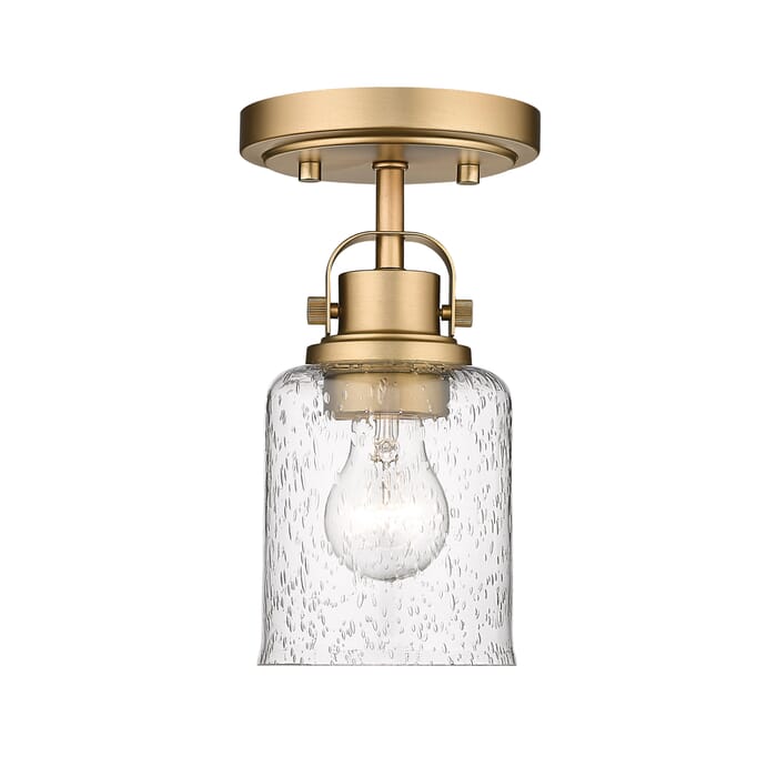 Z-Lite Kinsley 1-Light Flush Mount Ceiling Light In Heirloom Gold Z-Lite Kinsley 1-Light Flush Mount Ceiling Light In Heirloom Gold