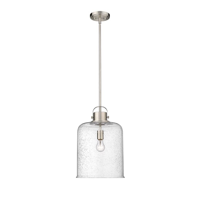 Z-Lite Kinsley 1-Light Pendant Light In Brushed Nickel Z-Lite Kinsley 1-Light Pendant Light In Brushed Nickel