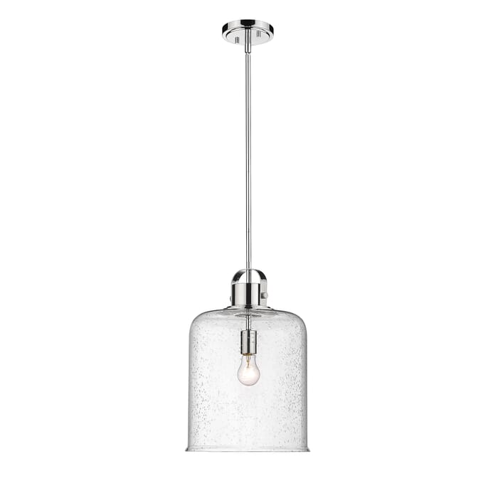 Z-Lite Kinsley 1-Light Pendant Light In Chrome Z-Lite Kinsley 1-Light Pendant Light In Chrome