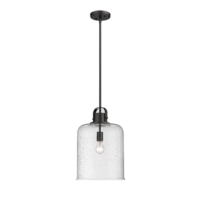 Z-Lite Kinsley 1-Light Pendant Light In Matte Black Z-Lite Kinsley 1-Light Pendant Light In Matte Black
