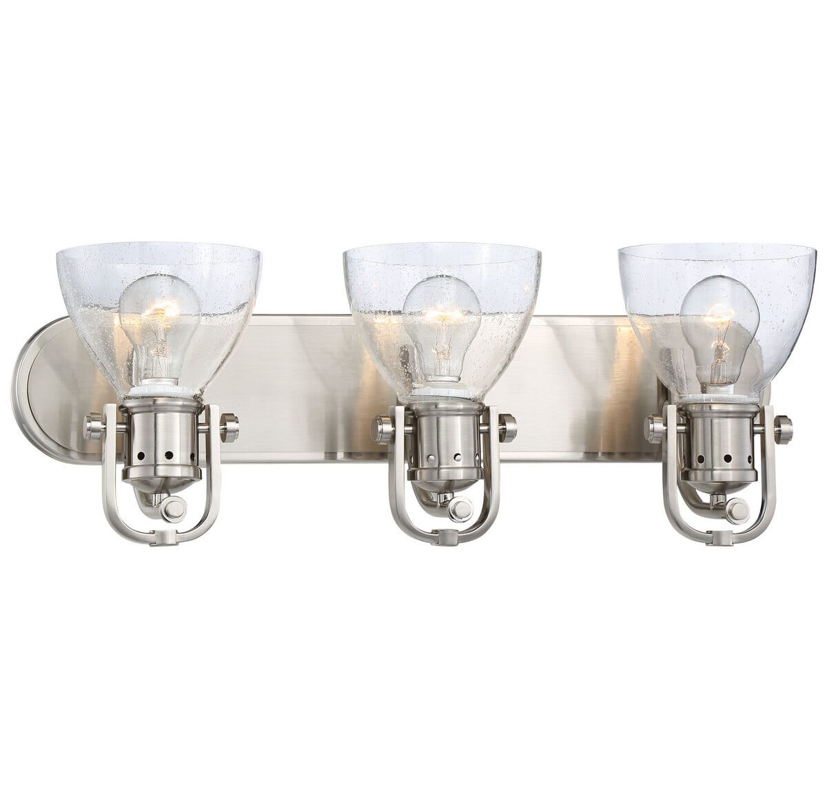 3-Light 24" Bathroom Vanity Light in Brushed Nickel