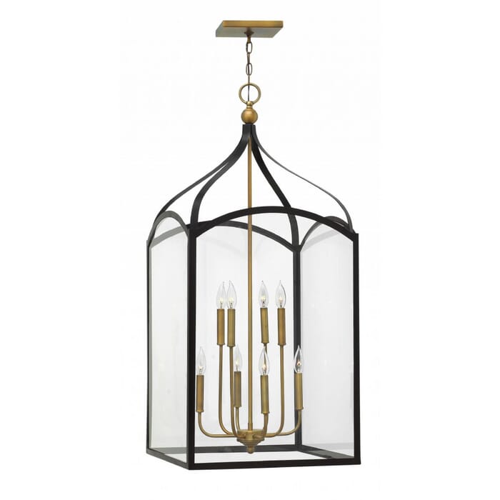 Hinkley Clarendon 8-Light Two Tier Foyer Light in Bronze Hinkley Clarendon 8-Light Two Tier Foyer Light in Bronze