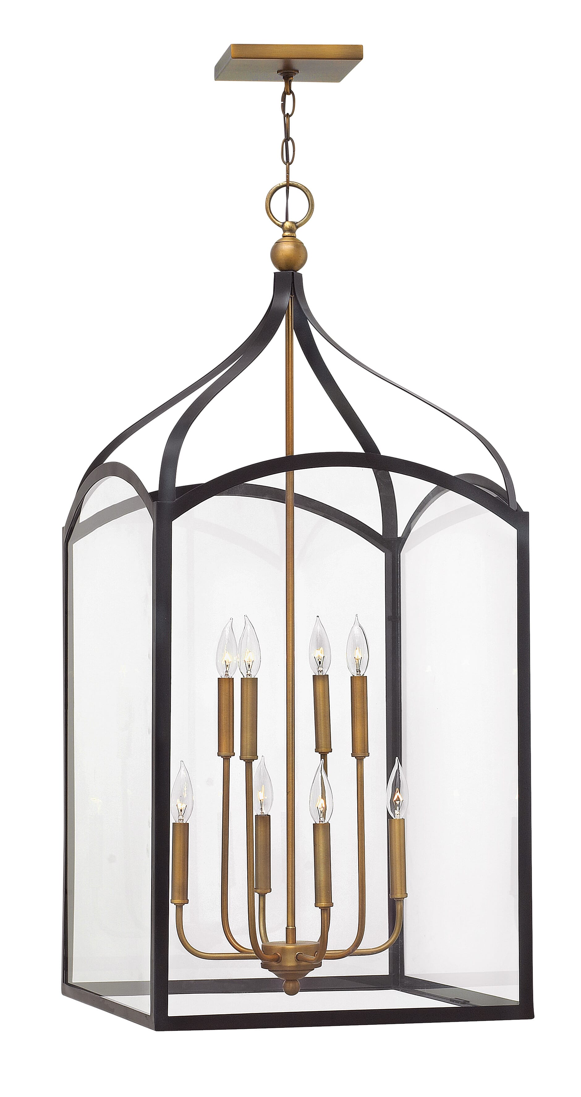 Bronze LED Foyer Pendant from the Clarendon Collection