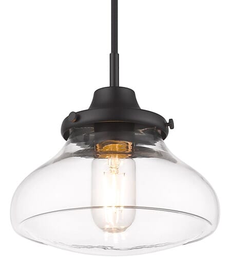 Golden Nash Pendant Light in Matte Black