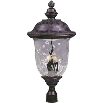 Maxim Carriage House DC 3-Light 29" Outdoor Post Lantern in Bronze