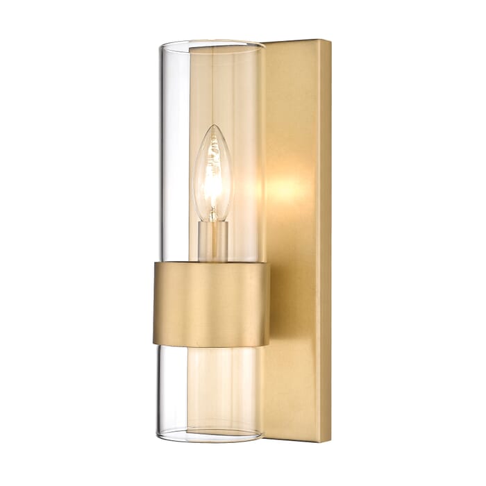 Z-Lite Lawson 1-Light Wall Sconce In Rubbed Brass Z-Lite Lawson 1-Light Wall Sconce In Rubbed Brass