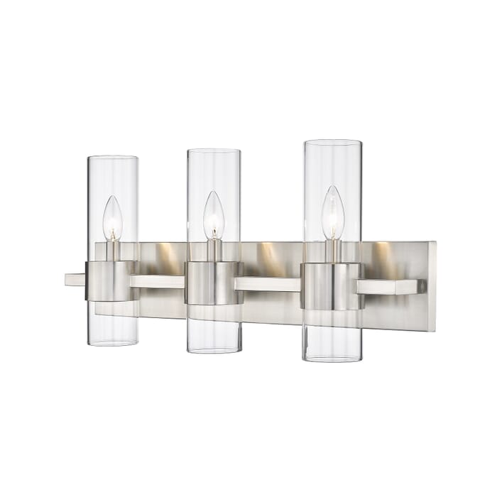 Z-Lite Lawson 3-Light Bathroom Vanity Light In Brushed Nickel Z-Lite Lawson 3-Light Bathroom Vanity Light In Brushed Nickel