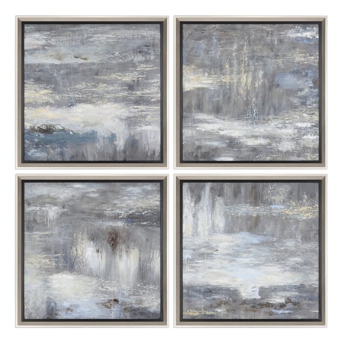 Uttermost Shades Of Gray 33.25" Art in Antique Silver Leaf Frame (S/4) Uttermost Shades Of Gray 33.25" Art in Antique Silver Leaf Frame (S/4)