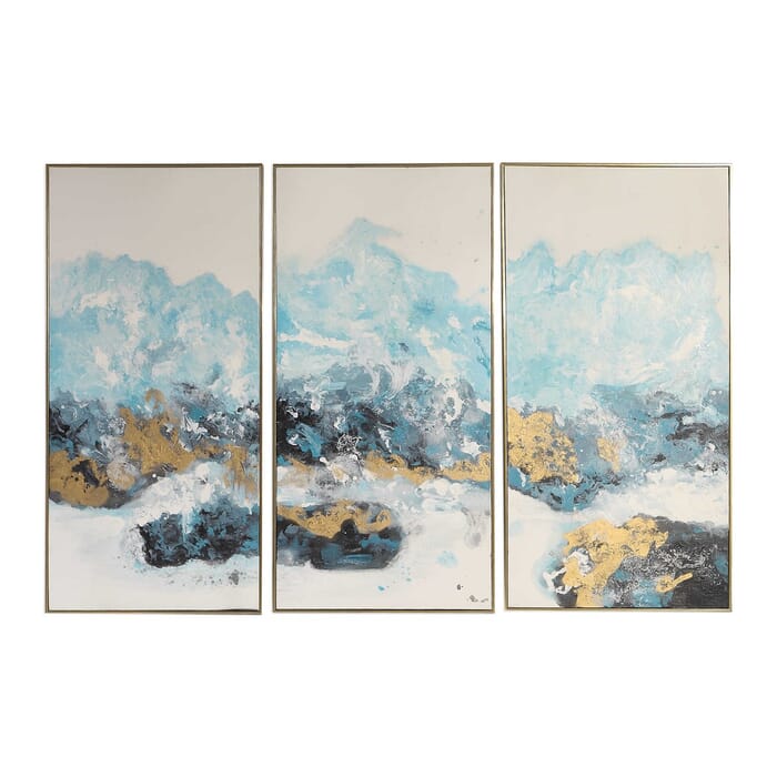 Uttermost Crashing Waves Abstract Art, Set Of 3 by Grace Feyock Uttermost Crashing Waves Abstract Art, Set Of 3 by Grace Feyock