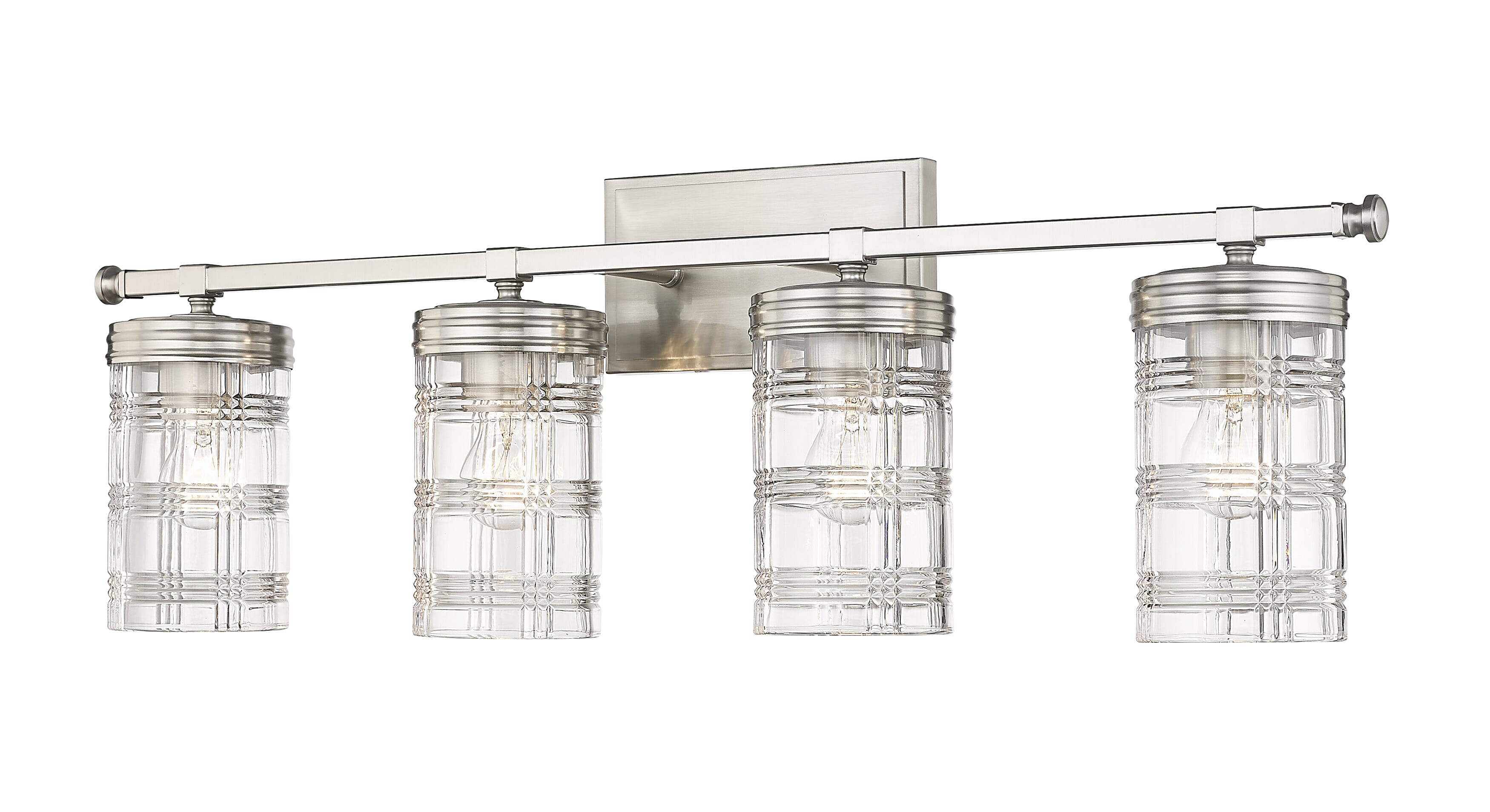 Z-Lite Archer 4-Light Bathroom Vanity Light In Brushed Nickel