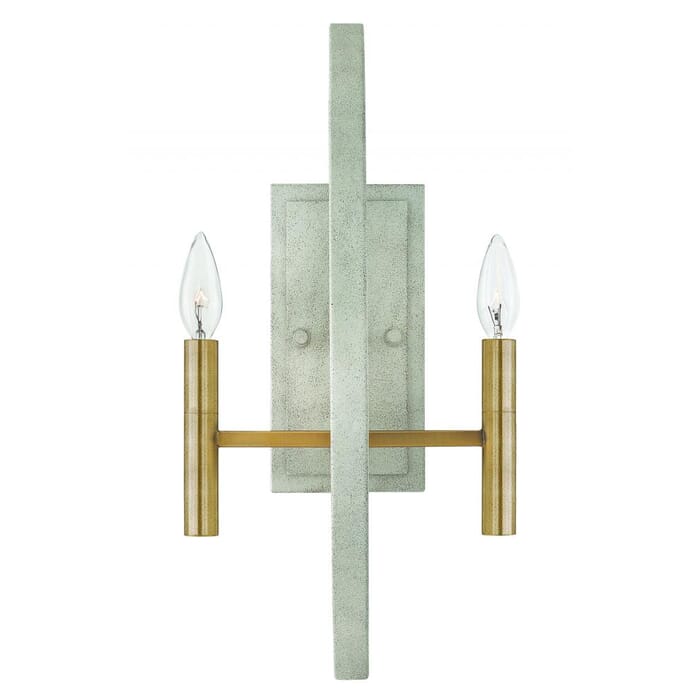 Hinkley Euclid 2-Light Sconce in Cement Gray Hinkley Euclid 2-Light Sconce in Cement Gray