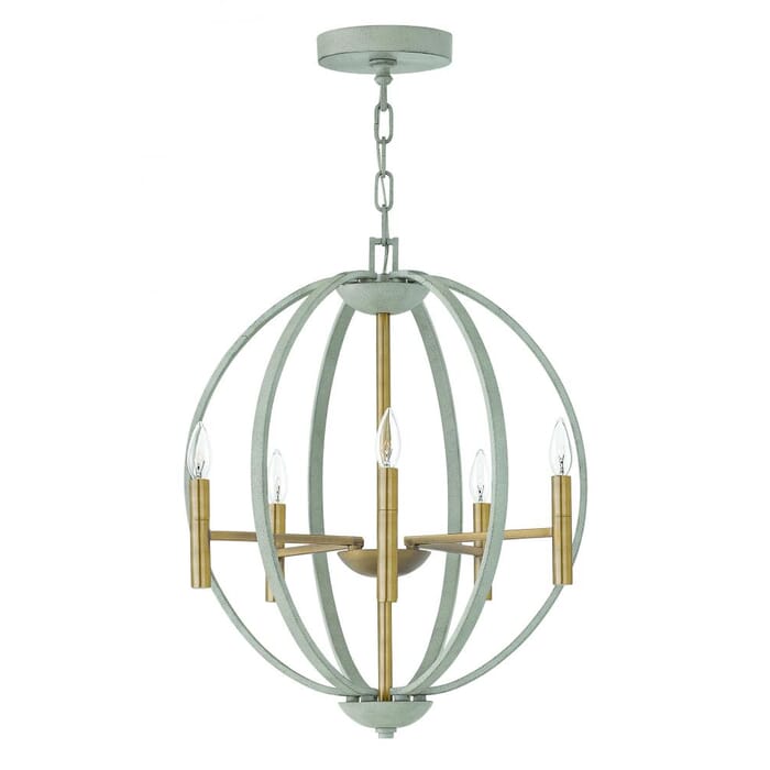 Hinkley Euclid 6-Light Single Tier Chandelier in Cement Gray Hinkley Euclid 6-Light Single Tier Chandelier in Cement Gray