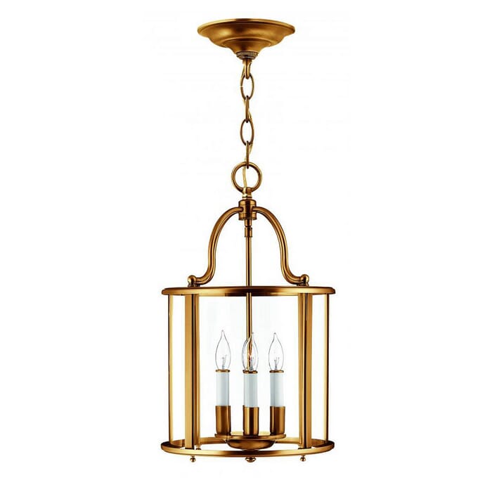 Hinkley Gentry Hanging Foyer Ceiling Light in Heirloom Brass Hinkley Gentry Hanging Foyer Ceiling Light in Heirloom Brass