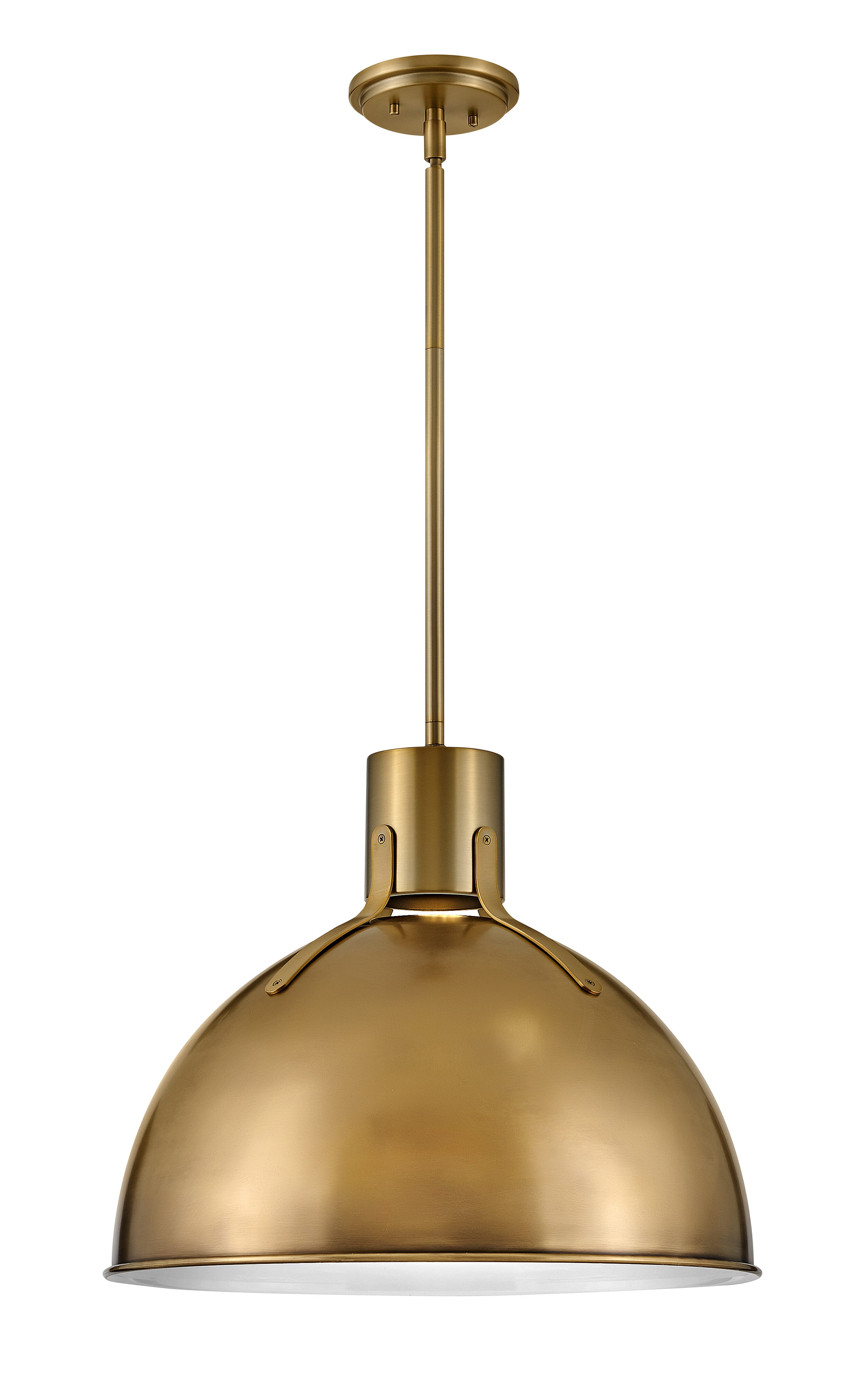 Heritage Brass LED Pendant from the Argo Collection