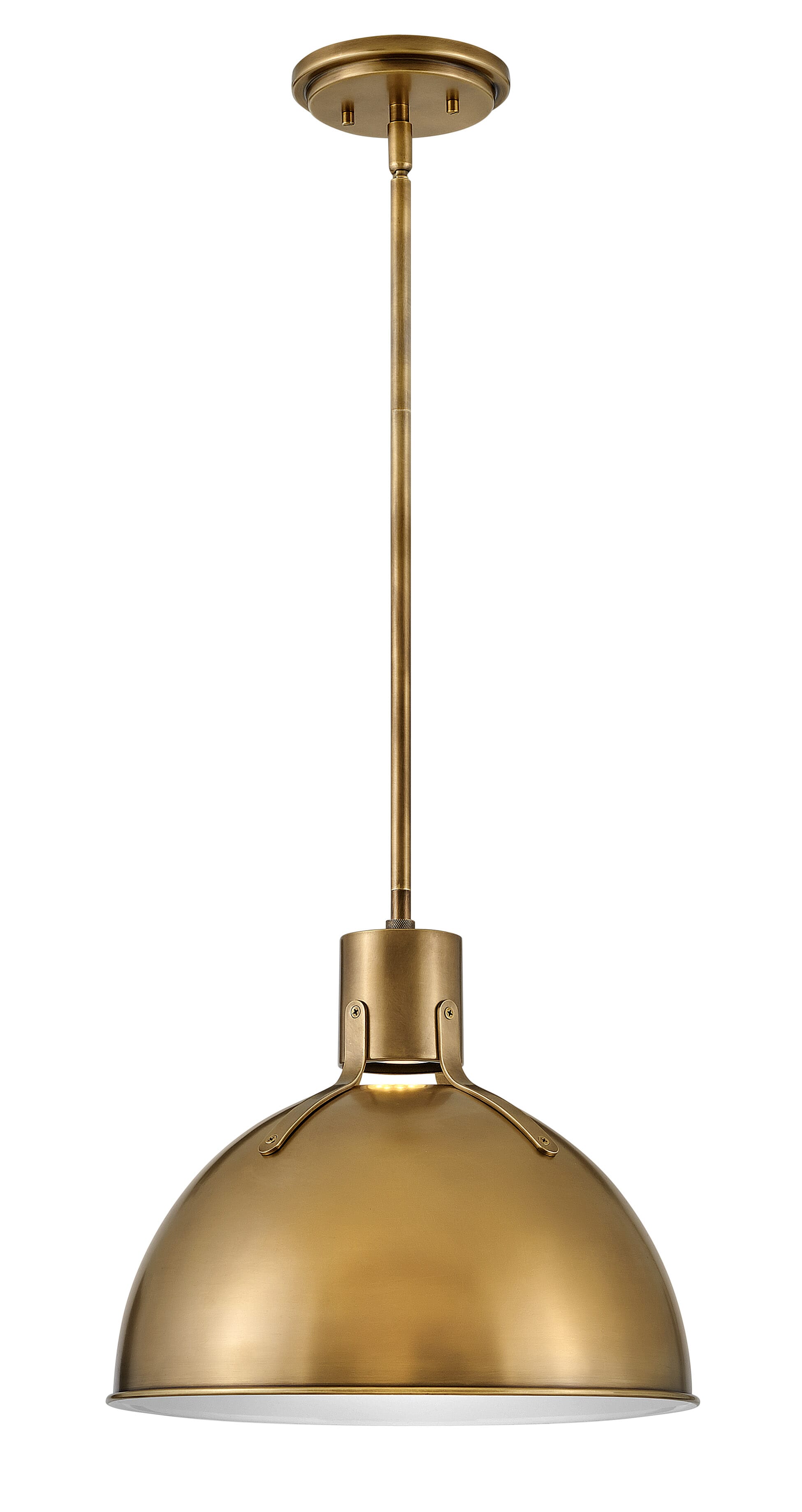 Heritage Brass LED Pendant from the Argo Collection
