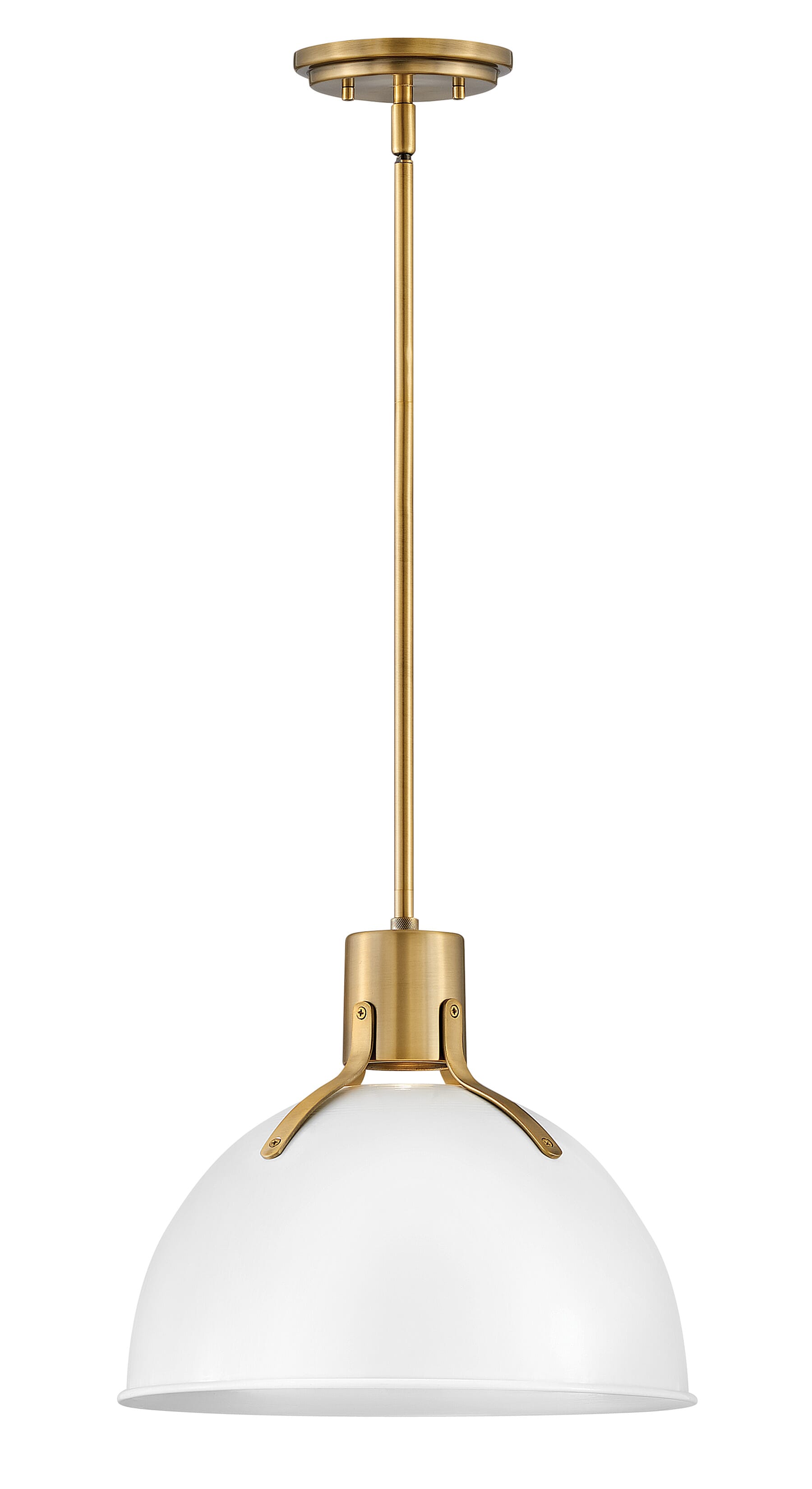 Polished White LED Pendant from the Argo Collection
