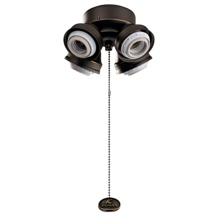 Kichler Lighting Ceiling Fan 4 Light Turtle Fitter LED in Olde Bronze Kichler Lighting Ceiling Fan 4 Light Turtle Fitter LED in Olde Bronze