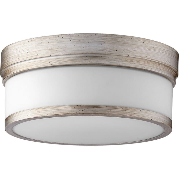 Quorum Celeste 2-Light 12" Ceiling Light in Aged Silver Leaf Quorum Celeste 2-Light 12" Ceiling Light in Aged Silver Leaf