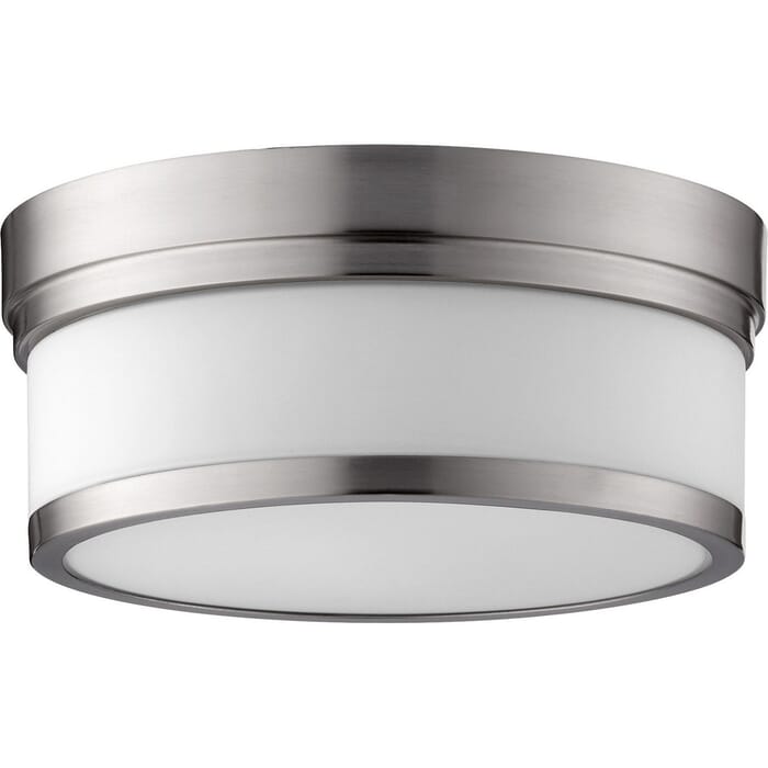 Quorum Celeste 2-Light 12" Ceiling Light in Satin Nickel Quorum Celeste 2-Light 12" Ceiling Light in Satin Nickel