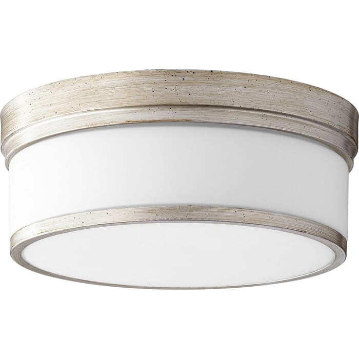Quorum Celeste 3-Light 14" Ceiling Light in Aged Silver Leaf Quorum Celeste 3-Light 14" Ceiling Light in Aged Silver Leaf