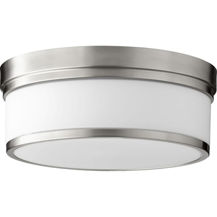 Quorum Celeste 3-Light 14" Ceiling Light in Satin Nickel Quorum Celeste 3-Light 14" Ceiling Light in Satin Nickel