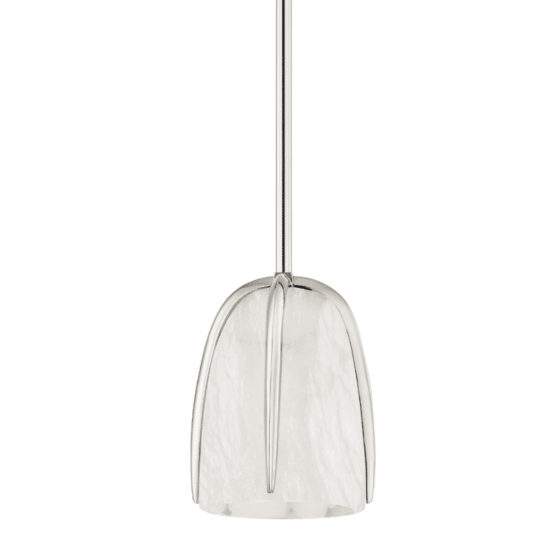 Wheatley Pendant Light in Polished Nickel