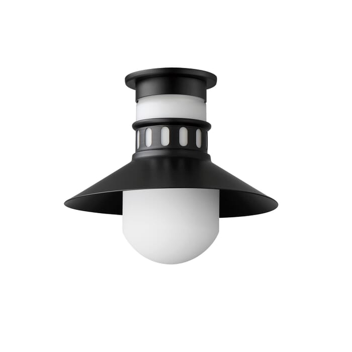 Admiralty 1-Light Outdoor Flush Mount in Black Admiralty 1-Light Outdoor Flush Mount in Black