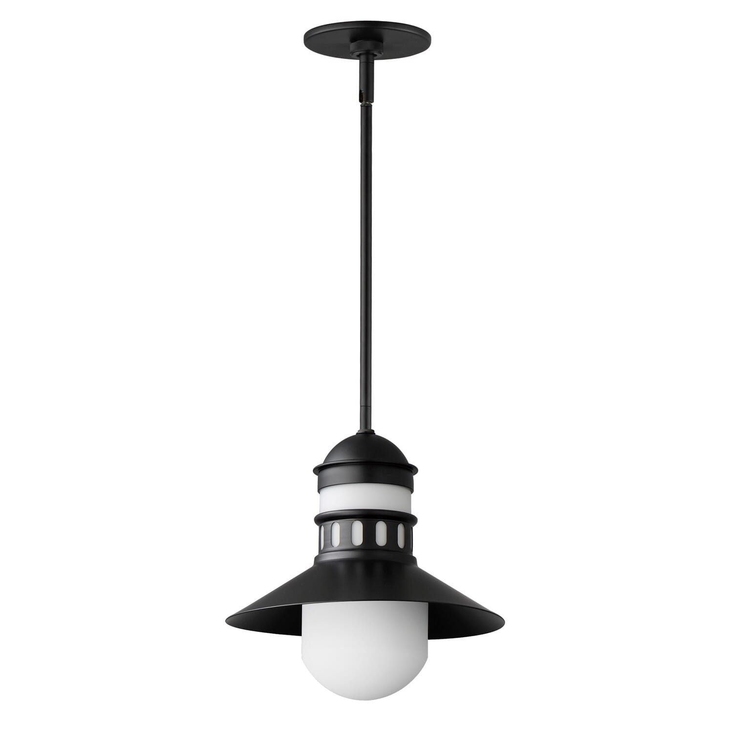 Admiralty 1-Light Outdoor Pendant in Black