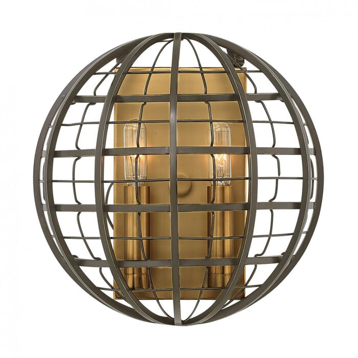 Hinkley Terra 2-Light Sconce in Oiled Bronze Hinkley Terra 2-Light Sconce in Oiled Bronze