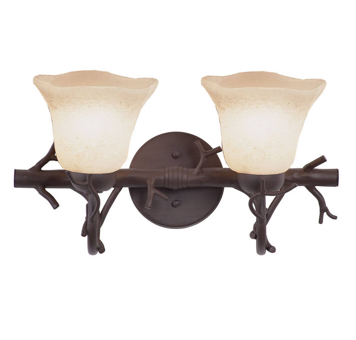 Wrought iron online vanity light