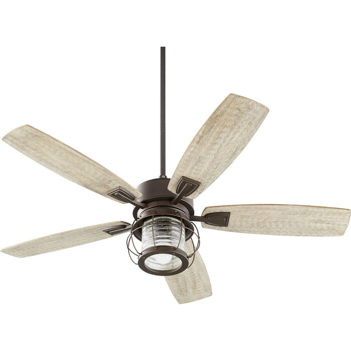 Quorum Galveston 52" Indoor Ceiling Fan in Oiled Bronze Quorum Galveston 52" Indoor Ceiling Fan in Oiled Bronze