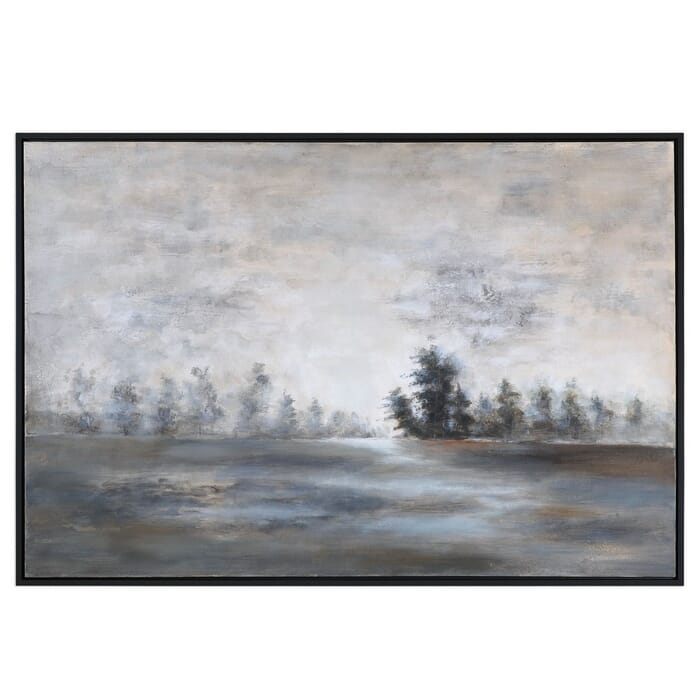 Uttermost Evening Mist Landscape Art in Black Gallery Frame Uttermost Evening Mist Landscape Art in Black Gallery Frame