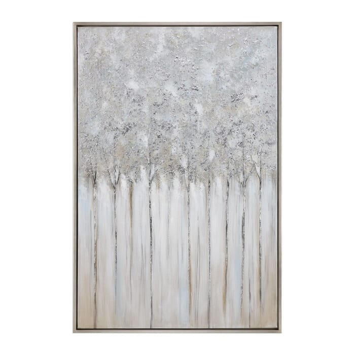 Uttermost Strength In Numbers Abstract Art in Silver Champagne Frame Uttermost Strength In Numbers Abstract Art in Silver Champagne Frame
