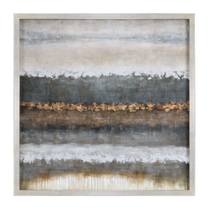 Uttermost Layers 50" Landscape Art in Silver Champagne Frame Uttermost Layers 50" Landscape Art in Silver Champagne Frame