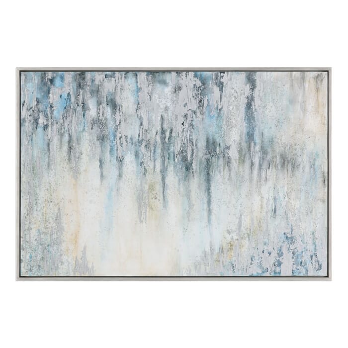 Uttermost Overcast 41.75" Abstract Art in Silver Gallery Frame Uttermost Overcast 41.75" Abstract Art in Silver Gallery Frame
