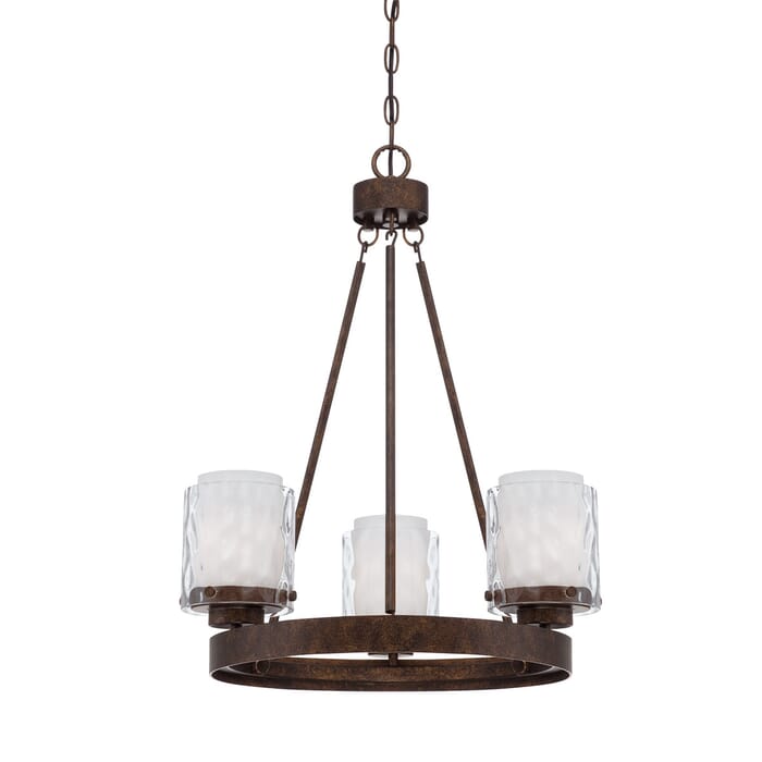 Craftmade Kenswick 3-Light Transitional Chandelier in Peruvian Bronze Craftmade Kenswick 3-Light Transitional Chandelier in Peruvian Bronze