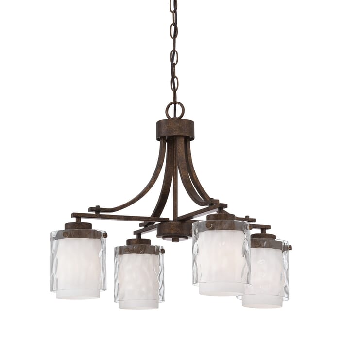 Craftmade Kenswick 4-Light Transitional Chandelier in Peruvian Bronze Craftmade Kenswick 4-Light Transitional Chandelier in Peruvian Bronze
