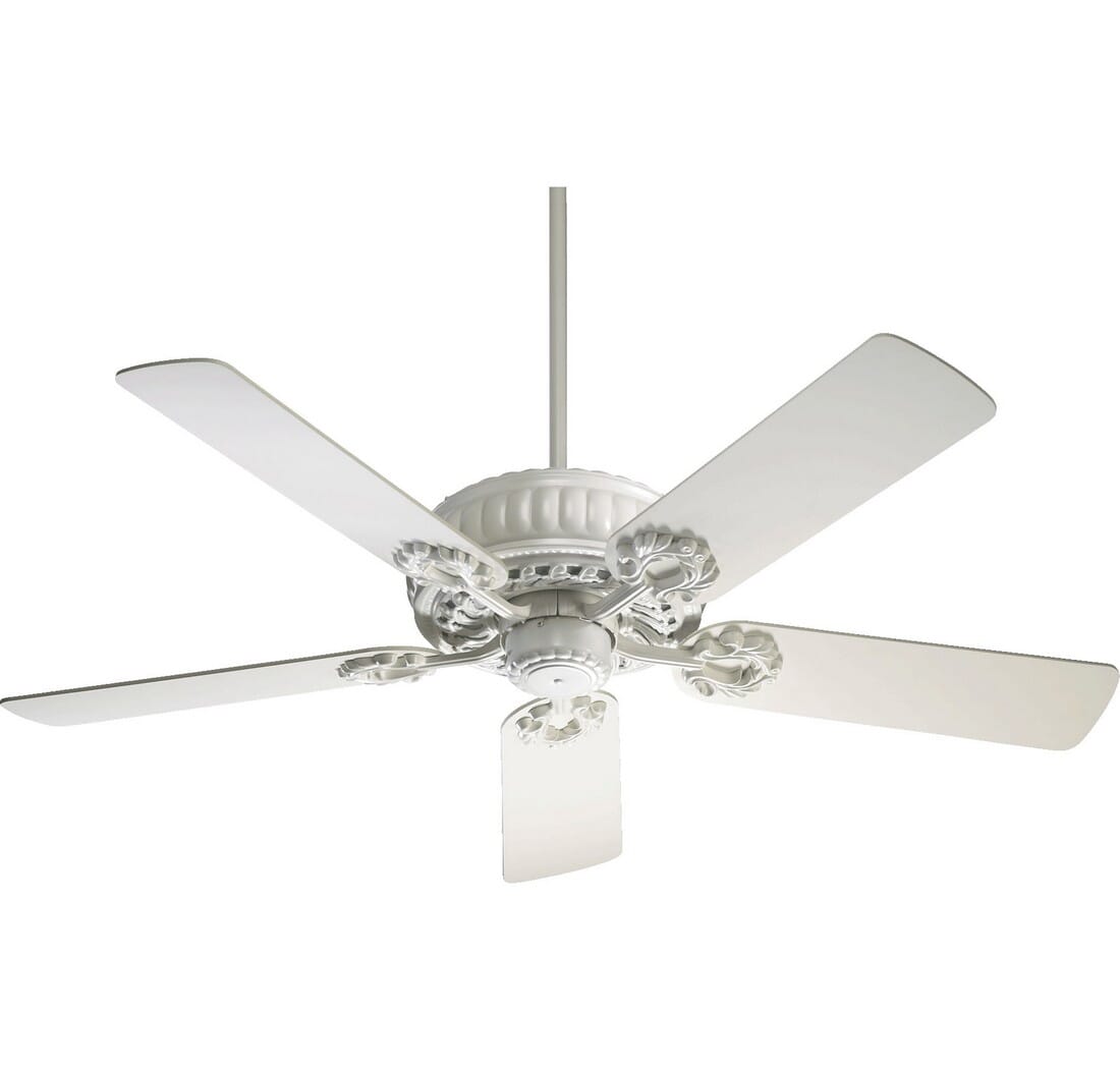 Quorum Empress 52" Indoor Ceiling Fan in Studio White