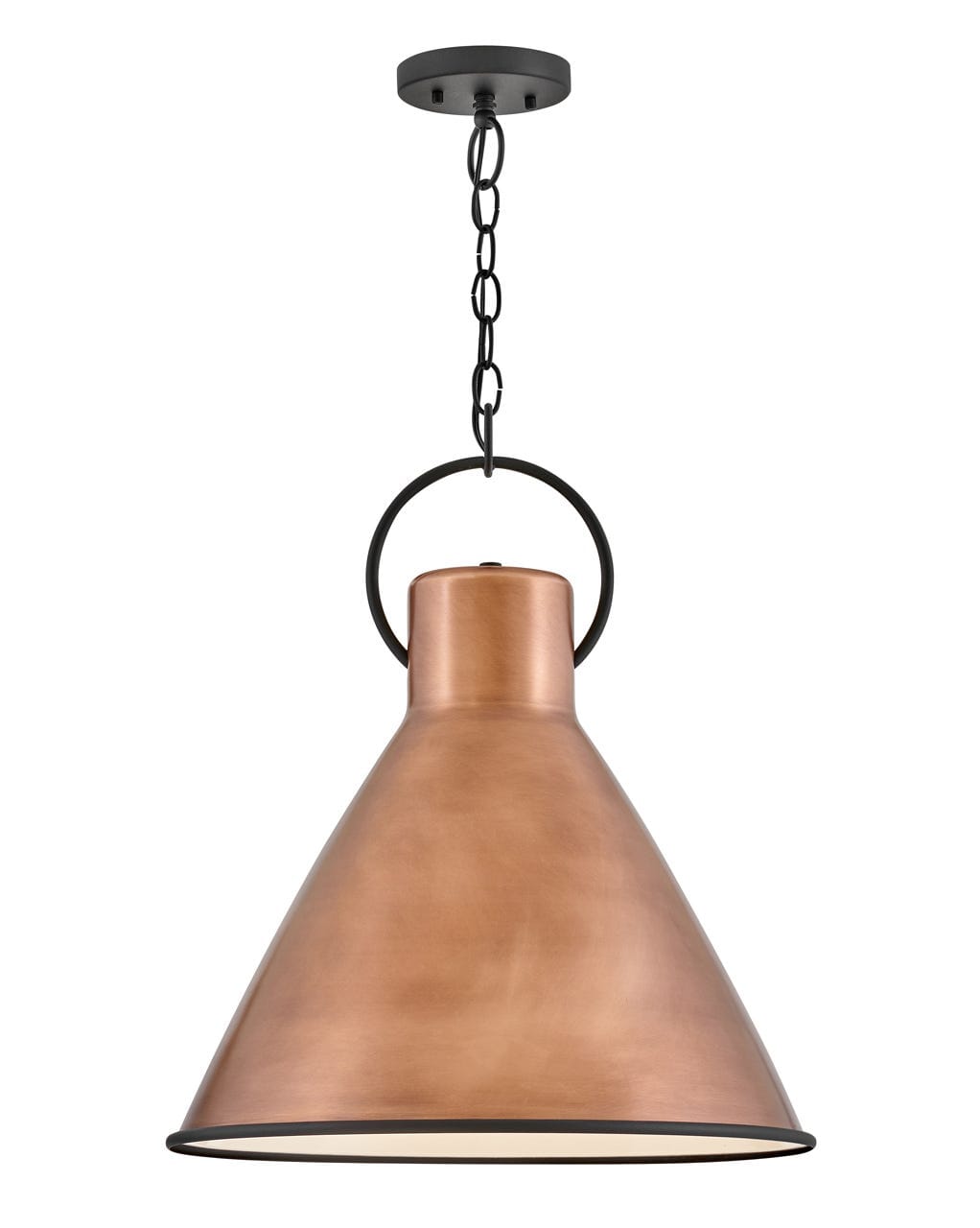 Winnie 1-Light Pendant In Antique Copper