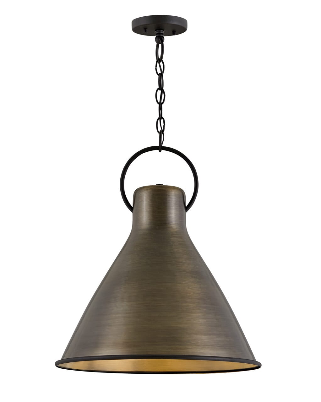 Winnie 1-Light Pendant In Dark Antique Brass