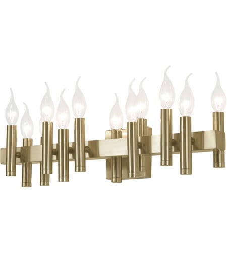 Varaluz Collette 12-Light Wall Sconce in Antique Brass