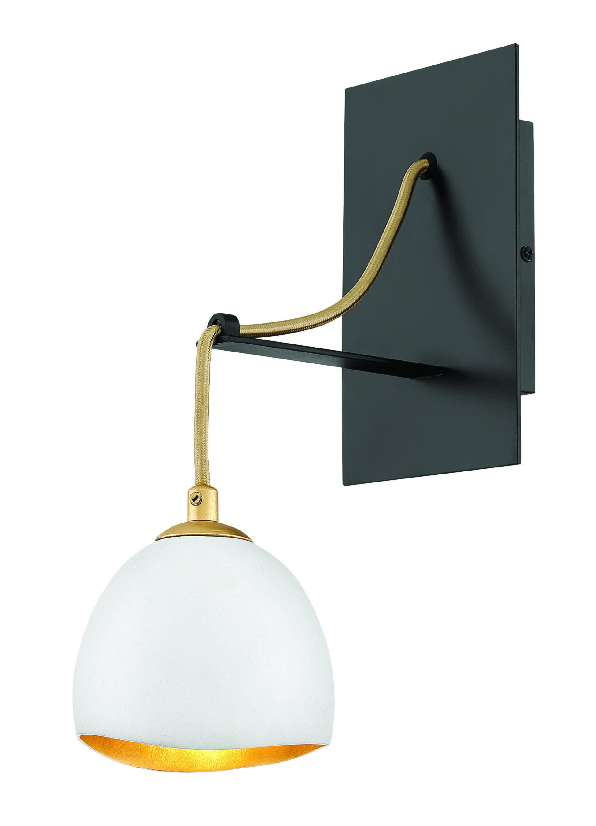 Nula 1-Light Wall Sconce In Shell White