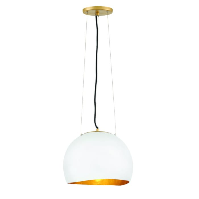 Hinkley Nula by Lisa McDennon 1-Light Pendant in Shell White Hinkley Nula by Lisa McDennon 1-Light Pendant in Shell White