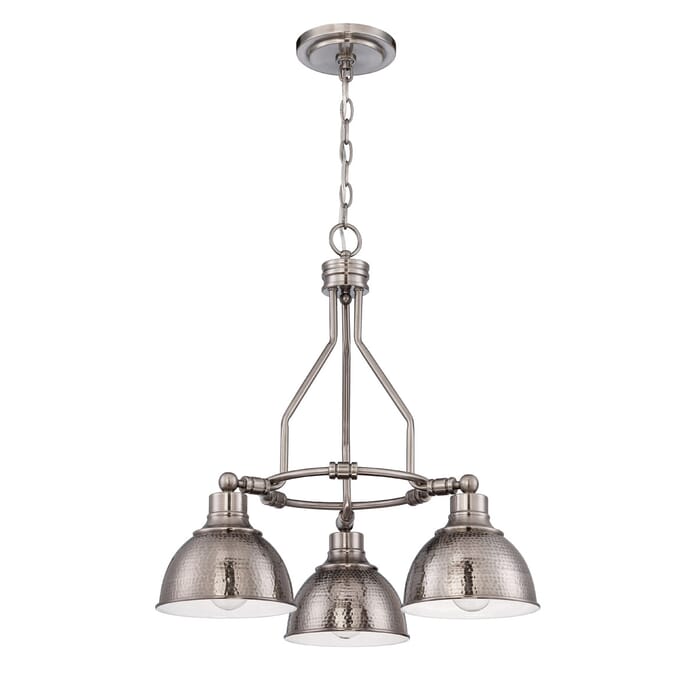 Craftmade Timarron 3-Light Transitional Chandelier in Antique Nickel Craftmade Timarron 3-Light Transitional Chandelier in Antique Nickel