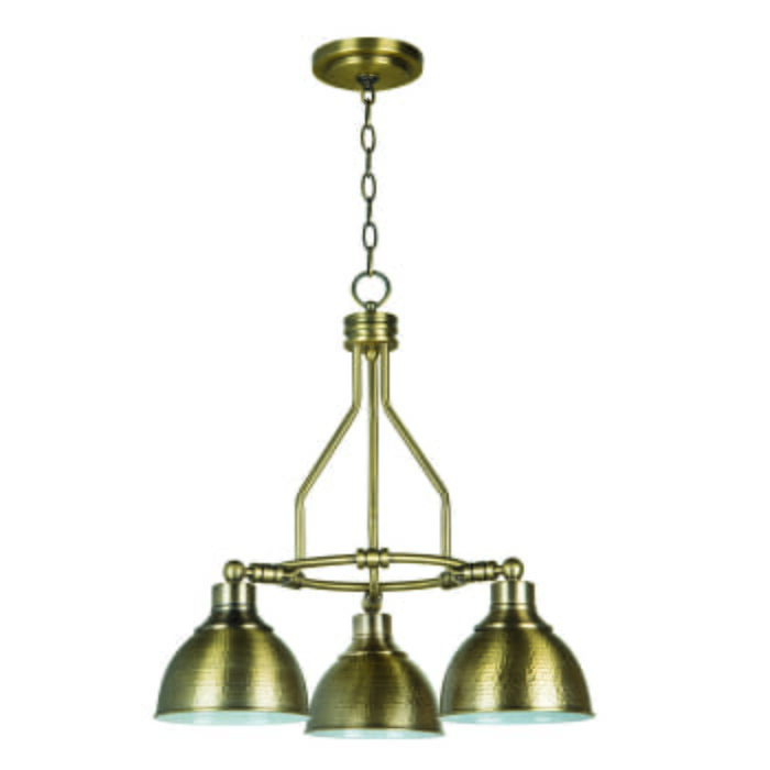 Craftmade Timarron 3-Light Transitional Chandelier in Legacy Brass Craftmade Timarron 3-Light Transitional Chandelier in Legacy Brass